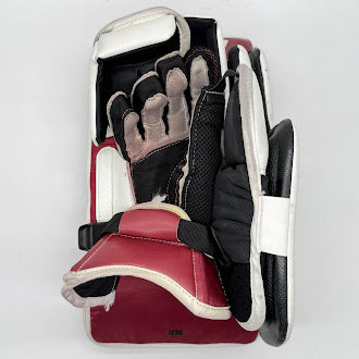 CCM Extreme Flex 6 - Used Pro Stock Goalie Blocker (White/Maroon/Black)